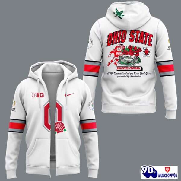 Ohio State Buckeyes Rose Bowl Game 2025 Zip Hoodie