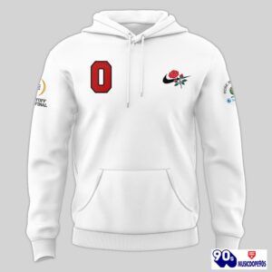 Ohio State Buckeyes x 2024 Rose Bowl Champions Premium Limited Pullover Hoodie , Long Pants, Cap