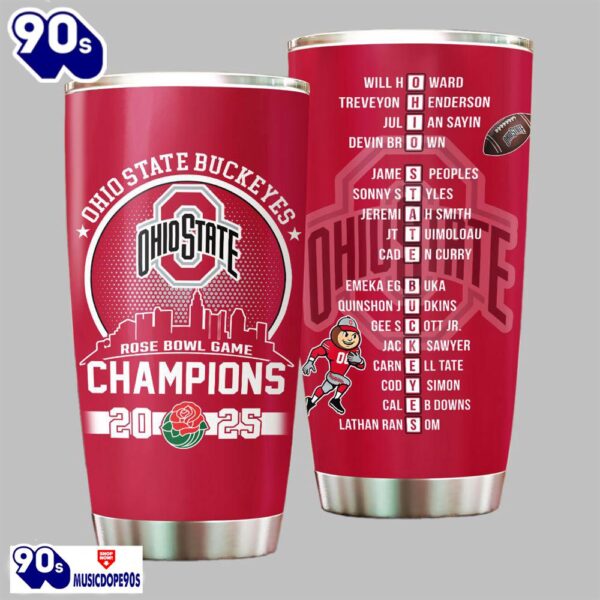 Ohio State Rose Bowl Game Champions 2025 Tumbler