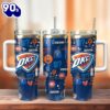 Oklahoma City Thunder Basketball NBA Sport Custom Stanley Quencher 40oz Stainless Steel Tumbler With Handle