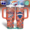 Oklahoma City Thunder NBA Custom Stanley Quencher 40oz Stainless Steel Tumbler With Handle