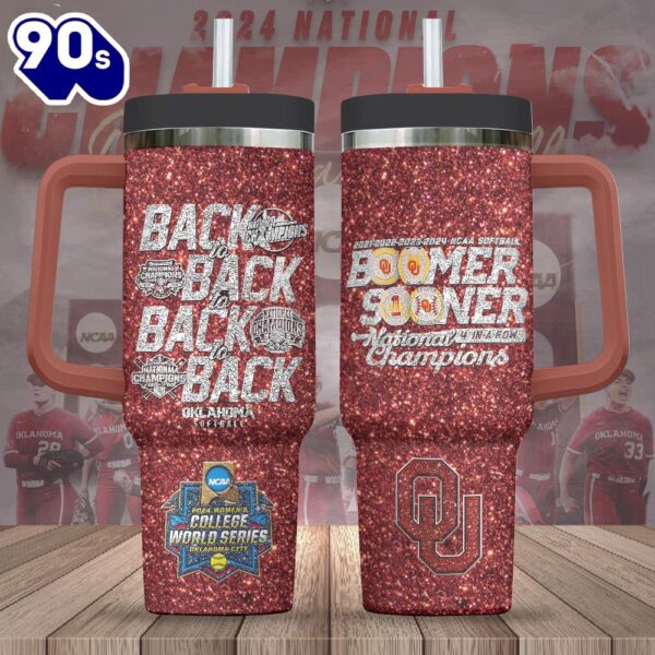 Oklahoma Sooners Women’s Softball 40oz Stanley Tumbler Gift For Man And Women