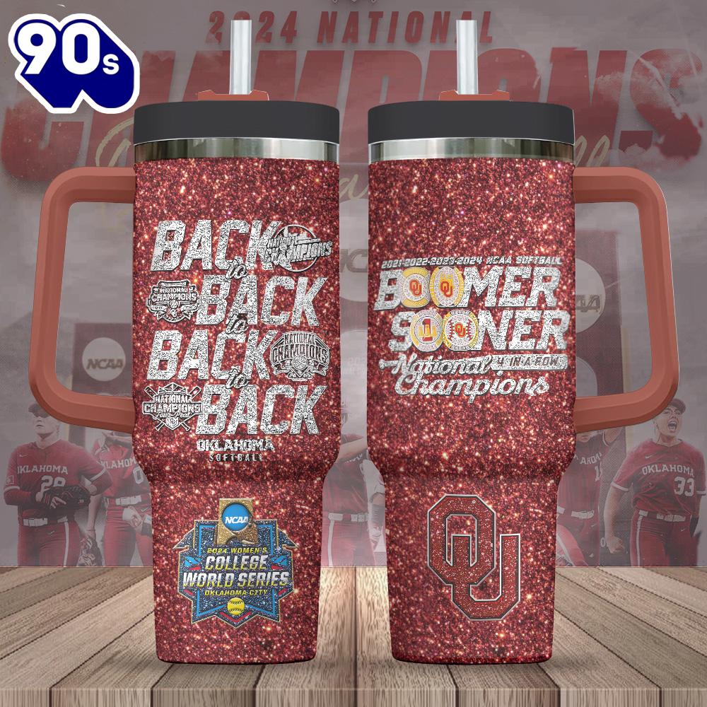 Oklahoma Sooners Women's Softball 40oz Stanley Tumbler Gift For Man And Women Oklahoma Sooners Women's Softball 40oz Stanley Tumbler Gift For Man And Women