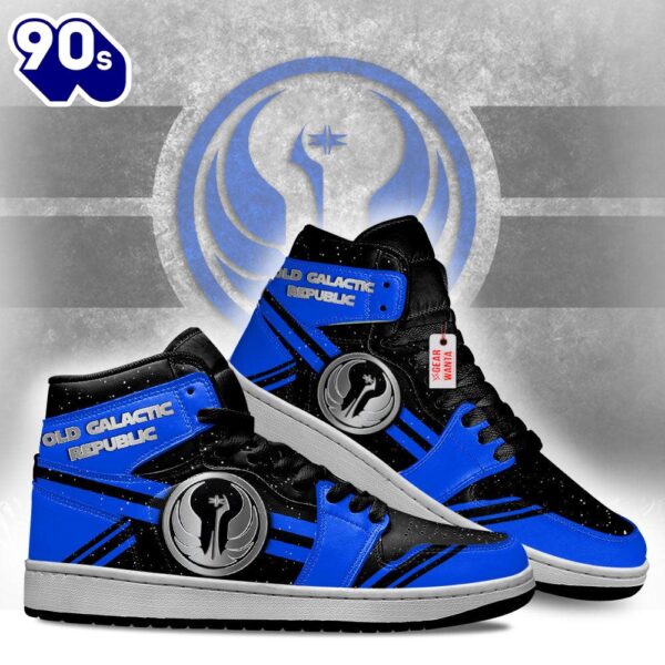 Old Galactic Republic Star Wars Symbols J1 Shoes Custom For Fans