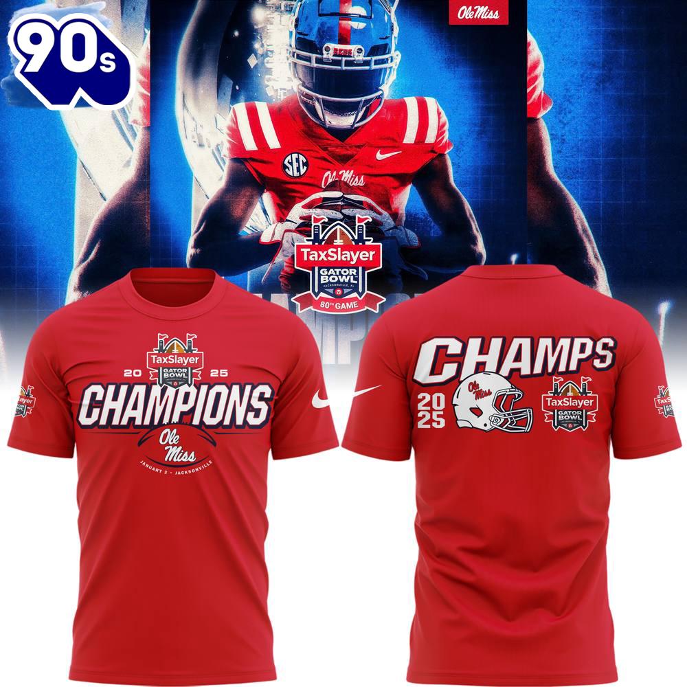 Ole Miss Gator Bowl Champions Red Shirt Ole Miss Gator Bowl Champions Red Shirt