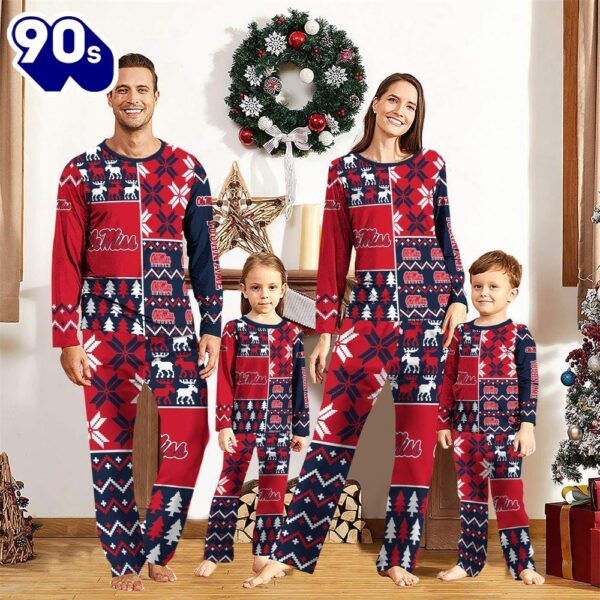 NCAA Family Pajama Sets  Ole Miss Rebels Pajamas Personalized