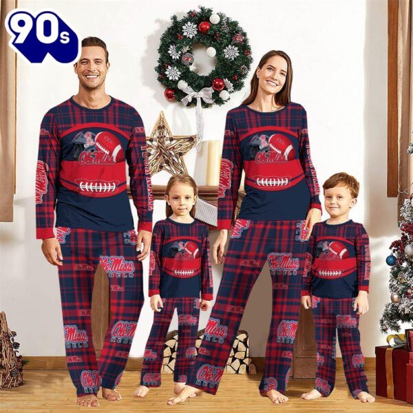 NCAA Family Pajama Sets  Ole Miss Rebels Pajamas Personalized Your Name