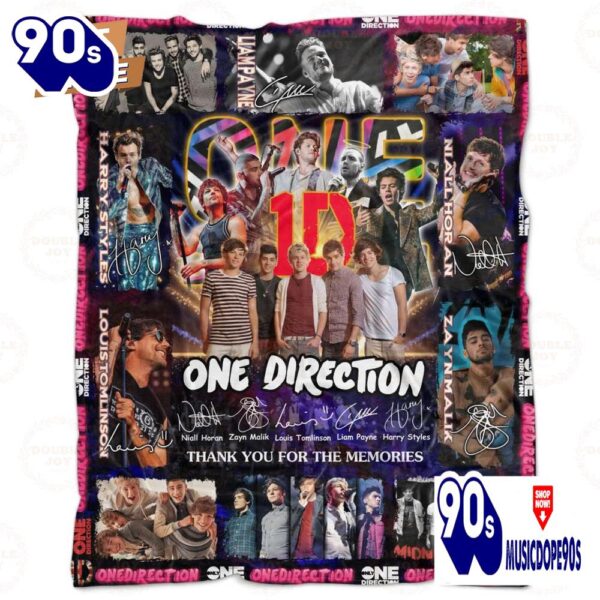 One Direction Pop Band Thank You For The Memories Liam Payne Fleece Blanket