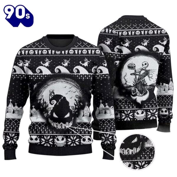 Merry Christmas Oogie Boogie Jack Skellington Ugly Sweater