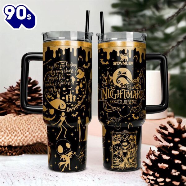 Oogie’s Revenge The Nightmare Before Christmas Games Custom Stanley Cup 40 Oz Tumbler With Handle