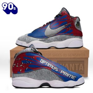 Optimus Air Jordan 13 Sneakers Transformer Custom Shoes