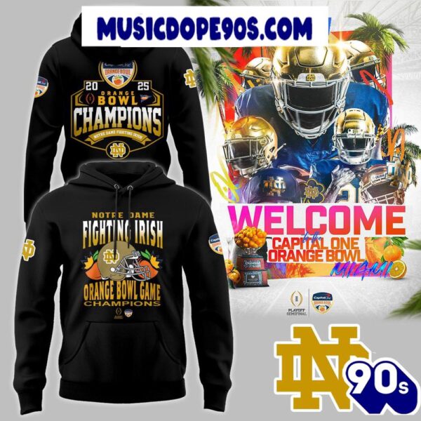 Orange Champions 2025 Notre Dame Fighting Irish For Fans Limited Hoodie Hoodie