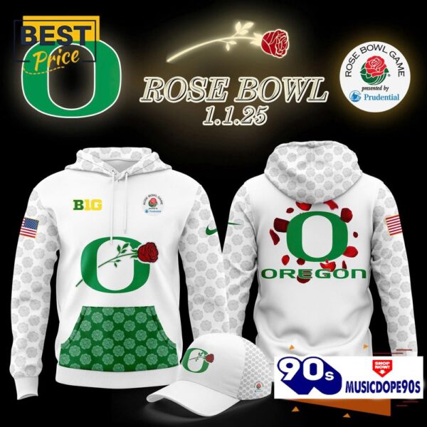 Oregon Ducks Football Rose Bowl Game Limited Hoodie, Cap