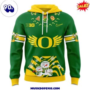 Oregon Ducks Merry Christmas Hoodie