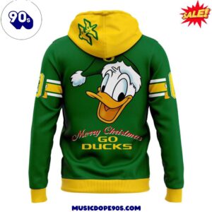 Oregon Ducks Merry Christmas Hoodie