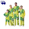 NCAA Family Pajama Sets  Oregon Ducks NCAA Patterns Essentials Christmas Holiday Family Matching Pajama Sets