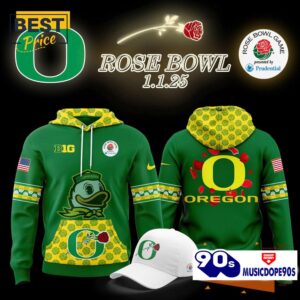 Oregon Ducks x 2025 Rose Bowl Game Special Hoodie, Cap