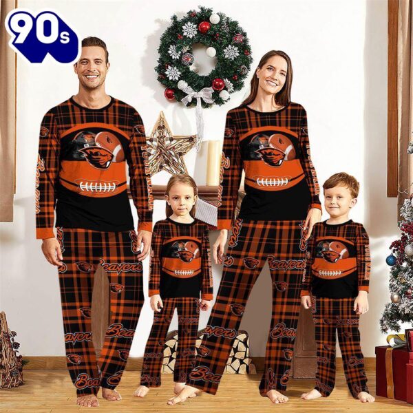 NCAA Family Pajama Sets  Oregon State Beavers Pajamas Personalized Your Name