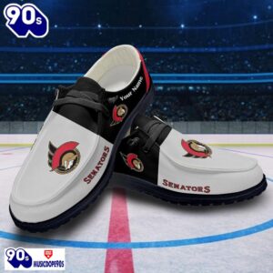 Ottawa Senators NHL Hey Dude Shoes Custom Name Perfect Gift