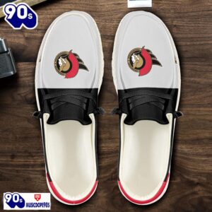 Ottawa Senators NHL Hey Dude Shoes Custom Name Perfect Gift