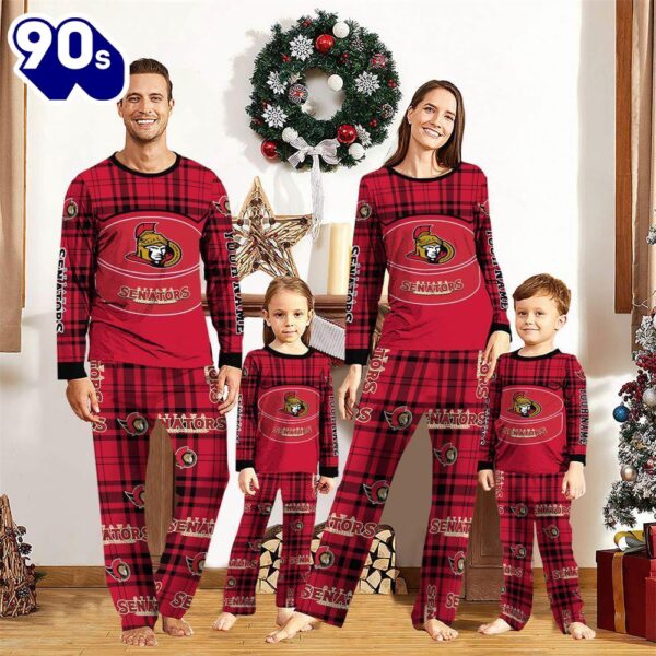 NCAA Family Pajama Sets  Ottawa Senators Pajamas Personalized Your Name