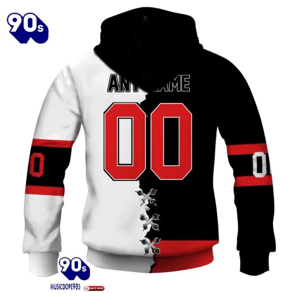 Ottawa Senators Personalized NHL Mix Jersey Hoodie Set