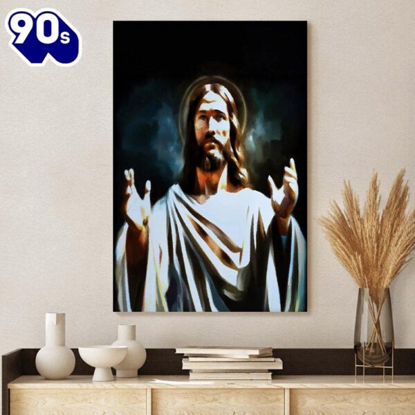 Our Redeemer Jesus Christ Christian Art Print Digital Jesus Canvas Art Christian Wall Canvas  Gift Christmas