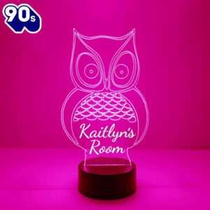 Owl Night Light Personalized Free…