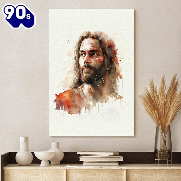 Painting of Jesus2 Unique Not Seen Anywhere in Painterly Jesus Canvas Art Christian Wall Canvas  Gift Christmas