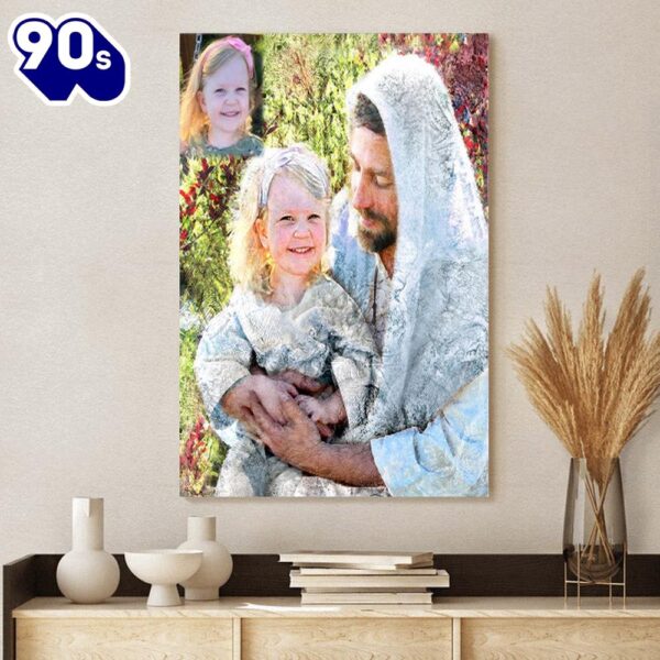 Painting Of Your Own Child Children With Jesus Christ Jesus Canvas Art   Gift Christmas