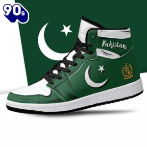 Pakistan Flag JD1 Sneakers Custom…