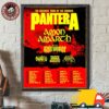 Pantera The Heaviest Tour Of The Summer 2025 Tour Dates Canvas