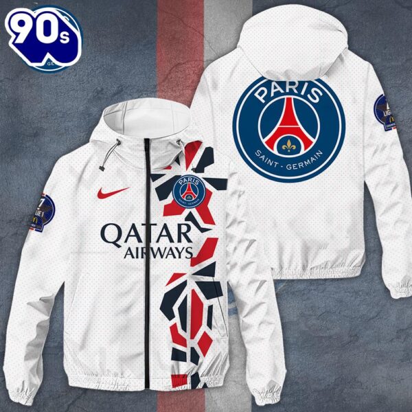 Paris Saint-Germain 3D Windbreaker Jacket For Man And Women