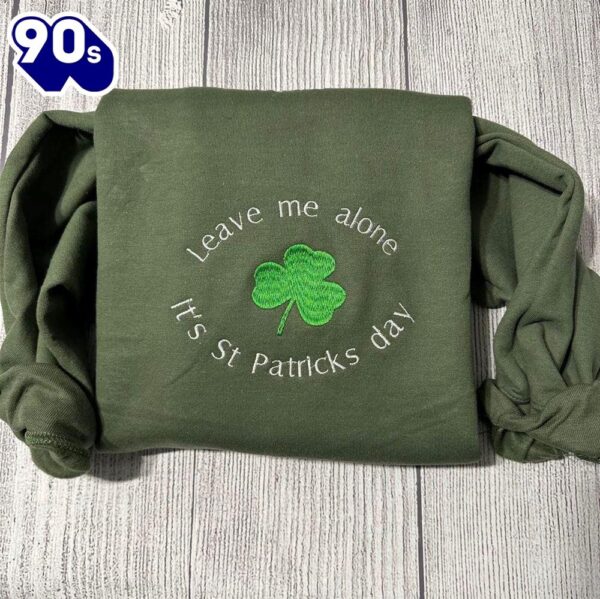 Patrick’s Day Embroidered Sweatshirt Gift Christmas