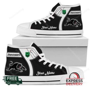 Penrith Panthers NRL Personalized High Top Canvas Shoes