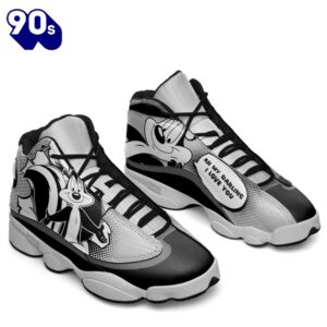 Pep? Le Pew Air Jordan 13 Sneakers Custom Comic Style Shoes