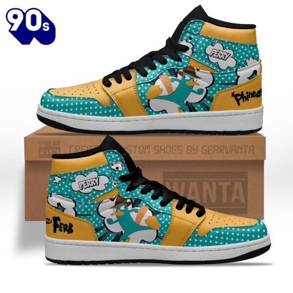 Perry Sneakers Custom Phineas and Ferb Shoes