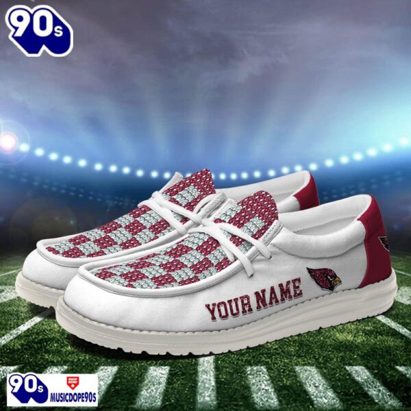 Personalized Arizona Cardinals NFL 32 Teams HeyDude Canvas Loafer Shoes