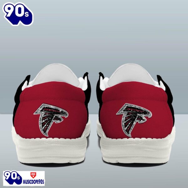 Personalized Atlanta Falcons NFL 32 Teams HeyDude Canvas Loafer Shoes