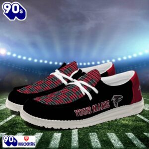 Personalized Atlanta Falcons NFL 32 Teams HeyDude Canvas Loafer Shoes