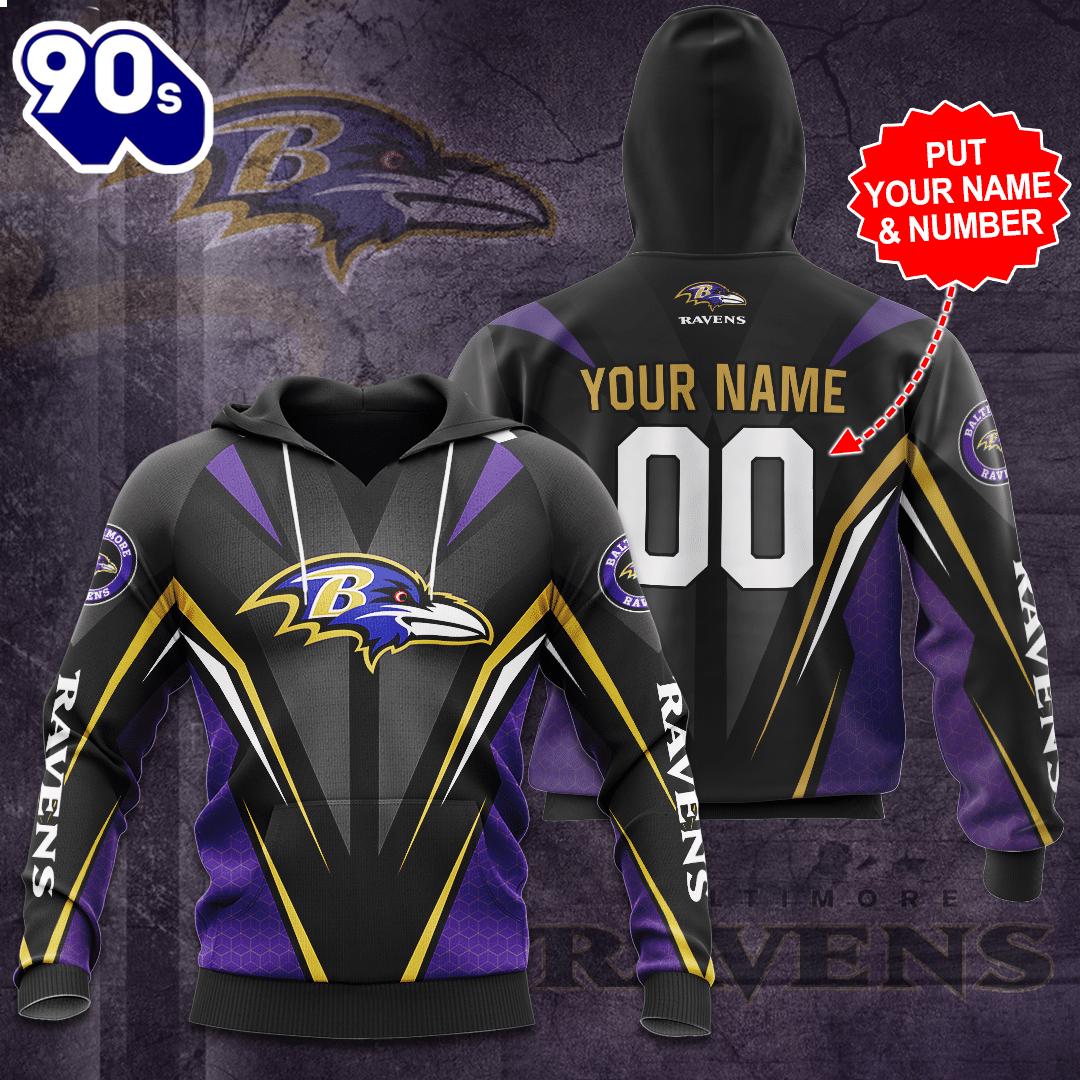 Personalized Baltimore Ravens 3D Hoodie Personalized Baltimore Ravens 3D Hoodie