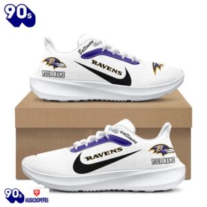 Personalized Baltimore Ravens Nike Running Sneakers