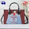 Personalized Betty Boop Leather Handbag