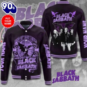 Personalized Black Sabbath Varsity Jacket…