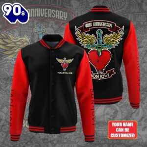 Personalized Bon Jovi Varsity Jacket…