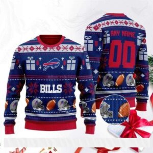 Personalized Buffalo Bills Ugly Christmas Sweater