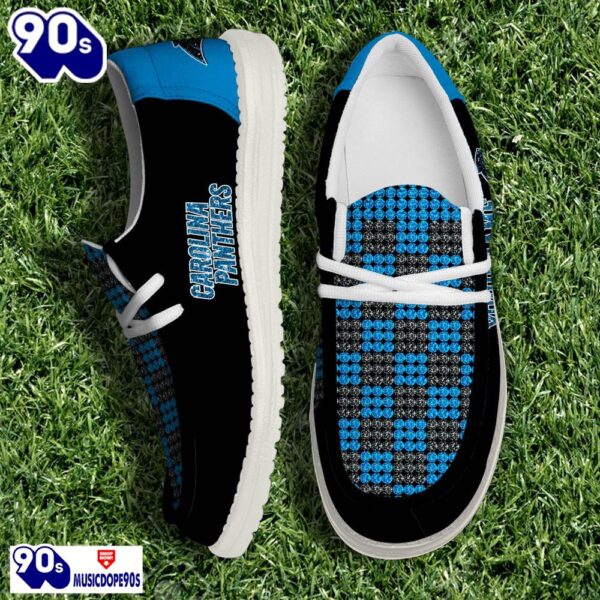 Personalized Carolina Panthers NFL 32 Teams HeyDude Canvas Loafer Shoes