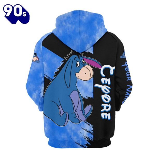 Personalized Cartoon Character Eeyore Hoodie And Leggings Set