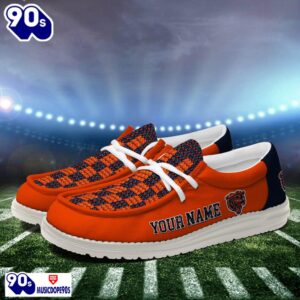 Personalized Chicago Bears NFL 32 Teams HeyDude Canvas Loafer Shoes