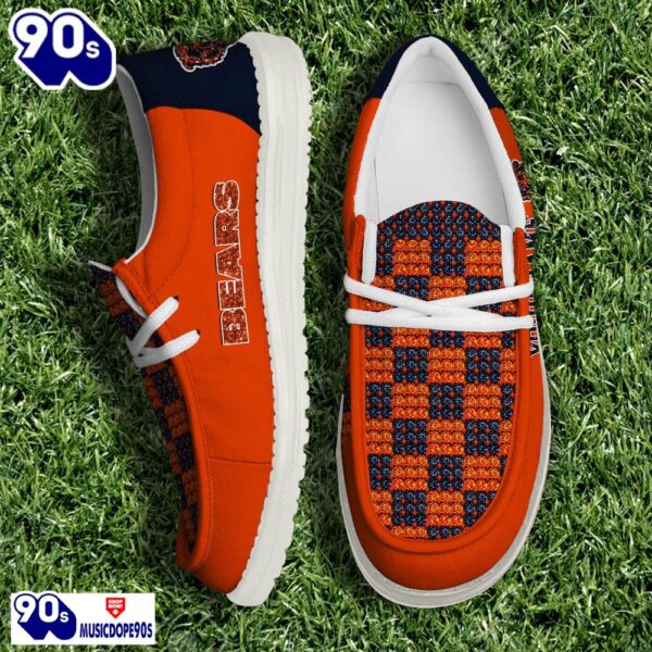 Personalized Chicago Bears NFL 32 Teams HeyDude Canvas Loafer Shoes